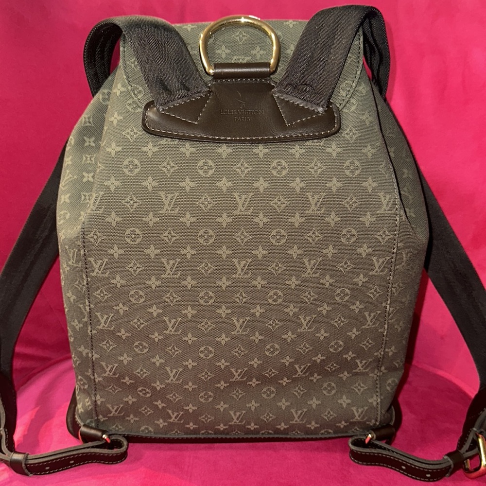 Louis Vuitton khaki mini Lin montsouris GM backpack travel school bag - Picture 2 of 16